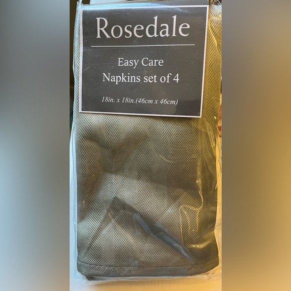 Rosedale Other - Rosedale Jade Green Dinner Napkins, Set of 4